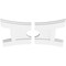 Ekena Millwork Haven Architectural Grade PVC Ceiling Medallion, 18"W x 12"H x 3"ID x 3 3/4"C x 1"P, Two-Piece CMP18X12HN2-03000 - alternate 2